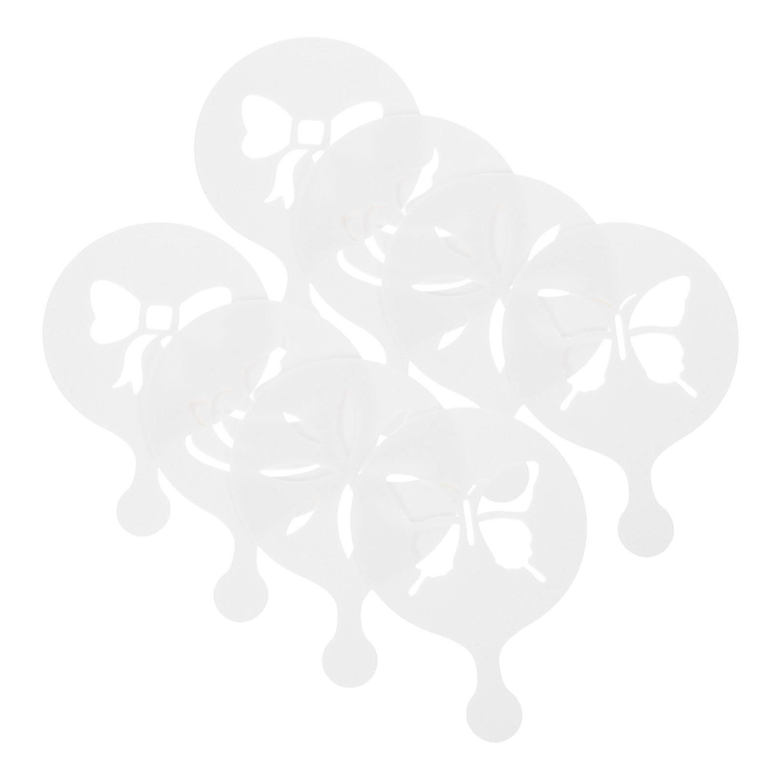 Coffee Stencil Art - 8Pcs Premium Latte Stencils Coffee Art