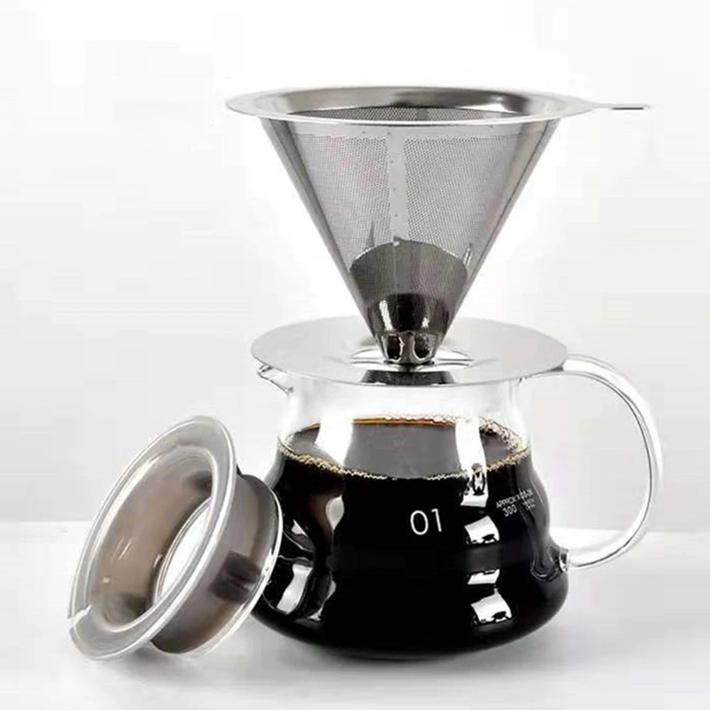 Dispenser Coffee And Tea - Reusable Coffee Filter Holder Double Layer