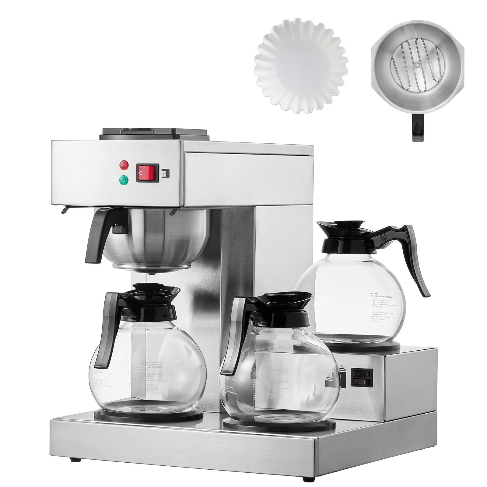 Coffee & Tea Haus - 12 Cups Commercial Drip Coffee Maker,