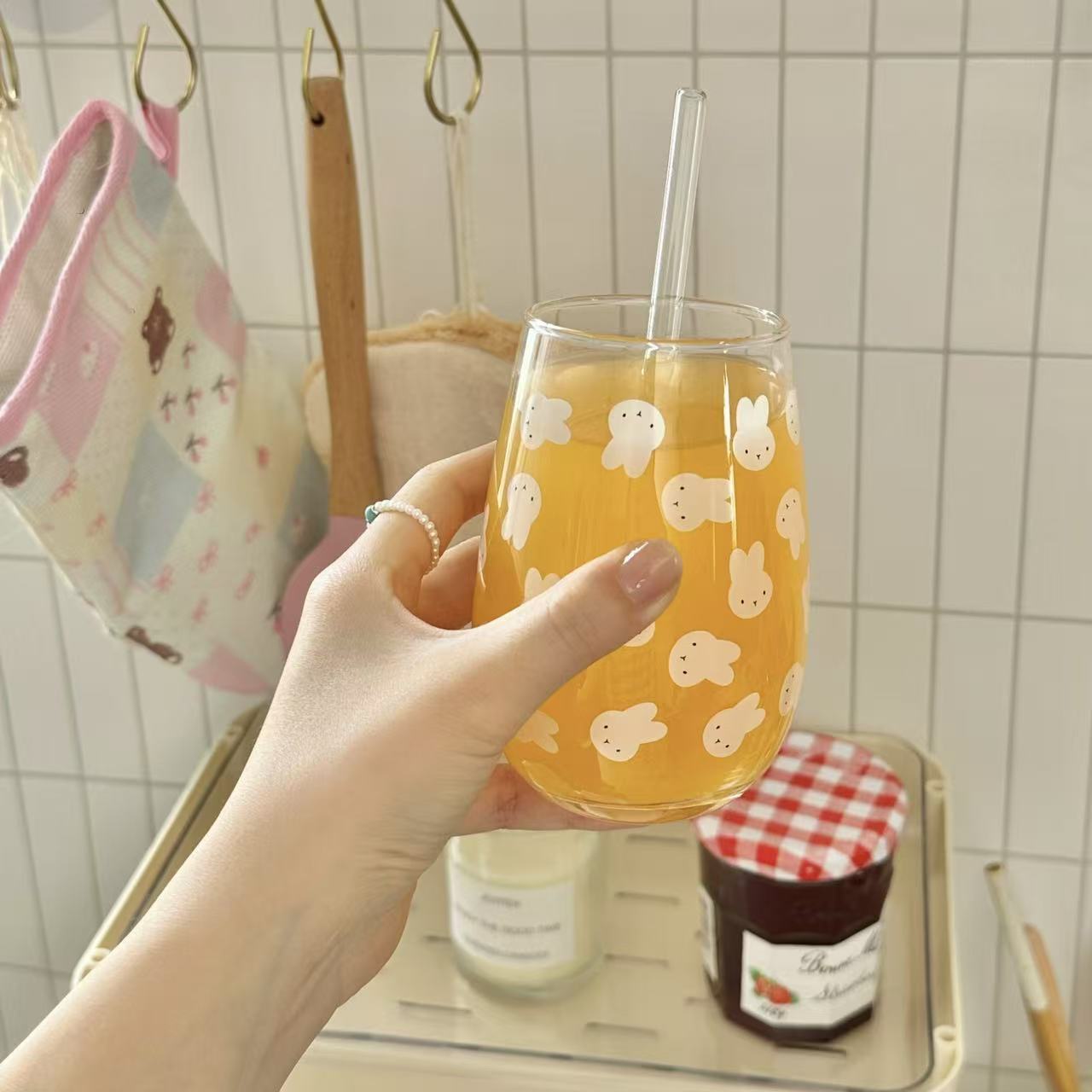 Cute Miffy Rabbit Printed Glas - огляд і ціна Coffee Tea