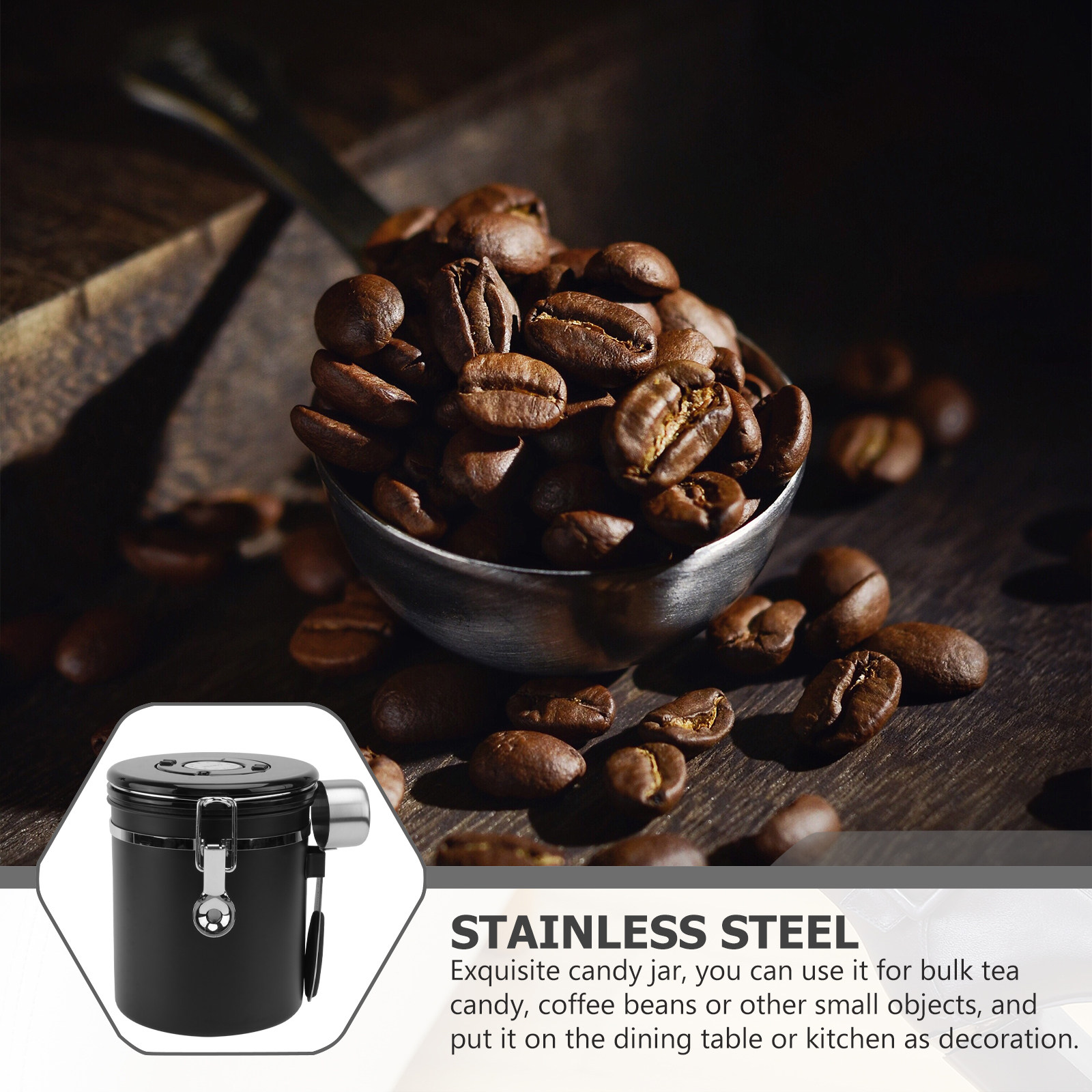 1Pcs Premium Stainless Steel C - огляд і ціна Coffee Tea Jars