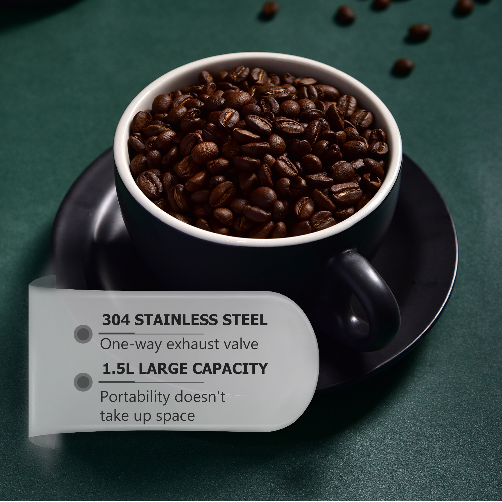 1Pcs Premium Stainless Steel C - огляд і ціна Coffee Tea Jars