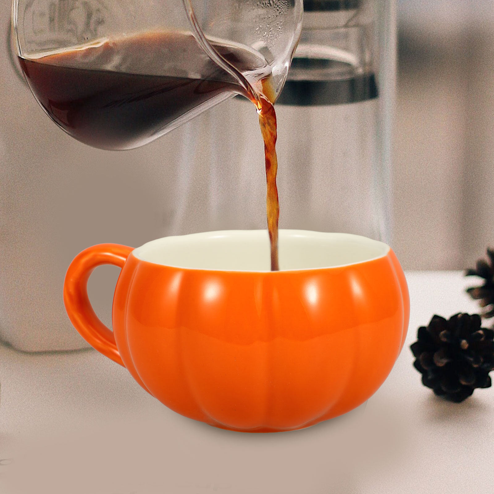 Novelty Pumpkin Mug Ceramic Ha - огляд і ціна Coffee Tea Break