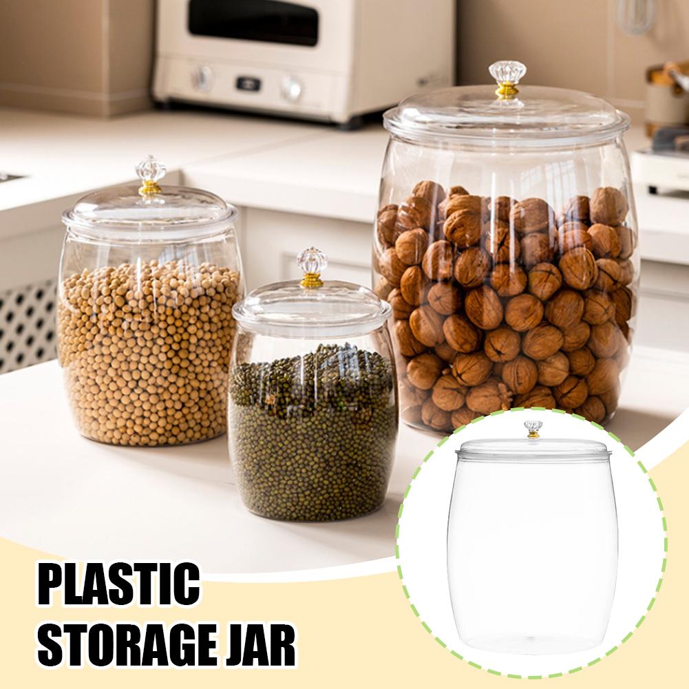 Large Transparent Plastic Seal - огляд і ціна Coffee Tea Jars