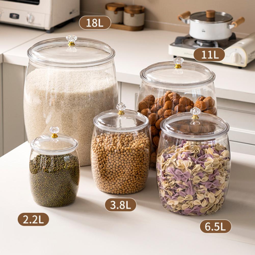 Large Transparent Plastic Seal - огляд і ціна Coffee Tea Jars