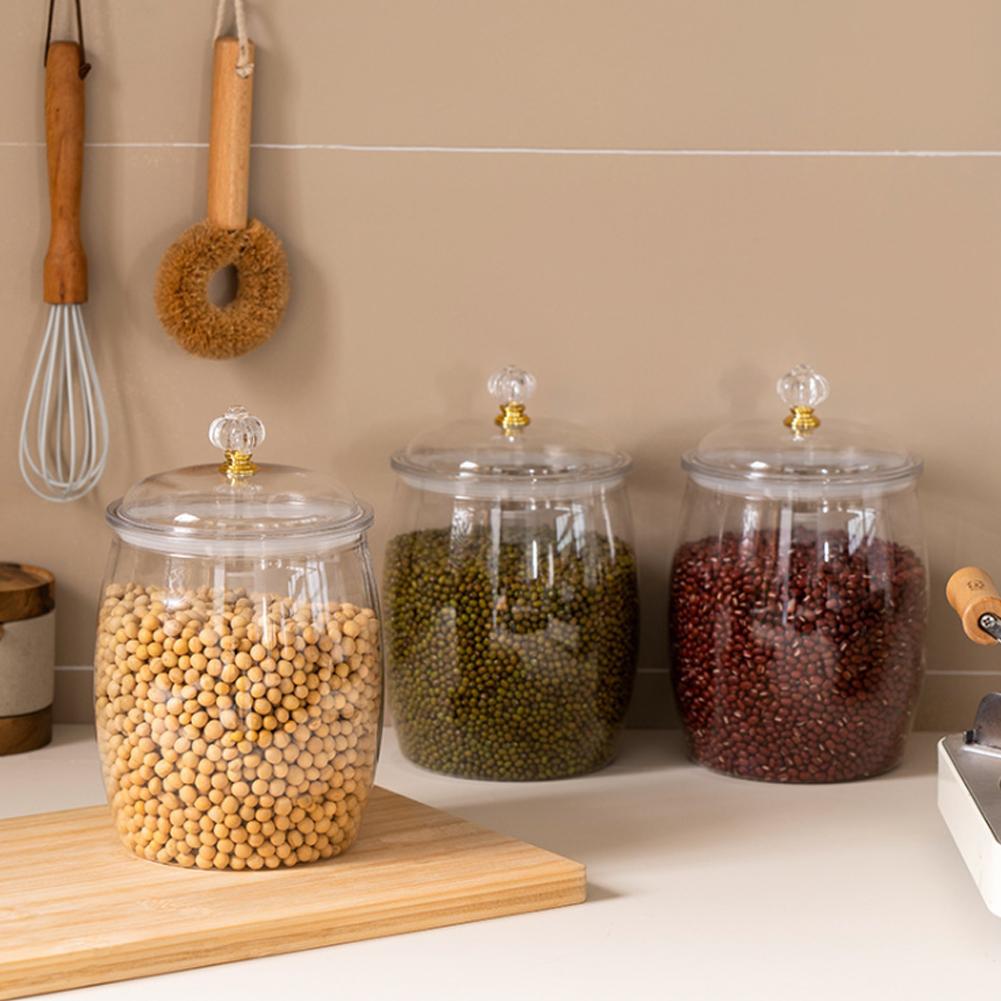 Large Transparent Plastic Seal - огляд і ціна Coffee Tea Jars