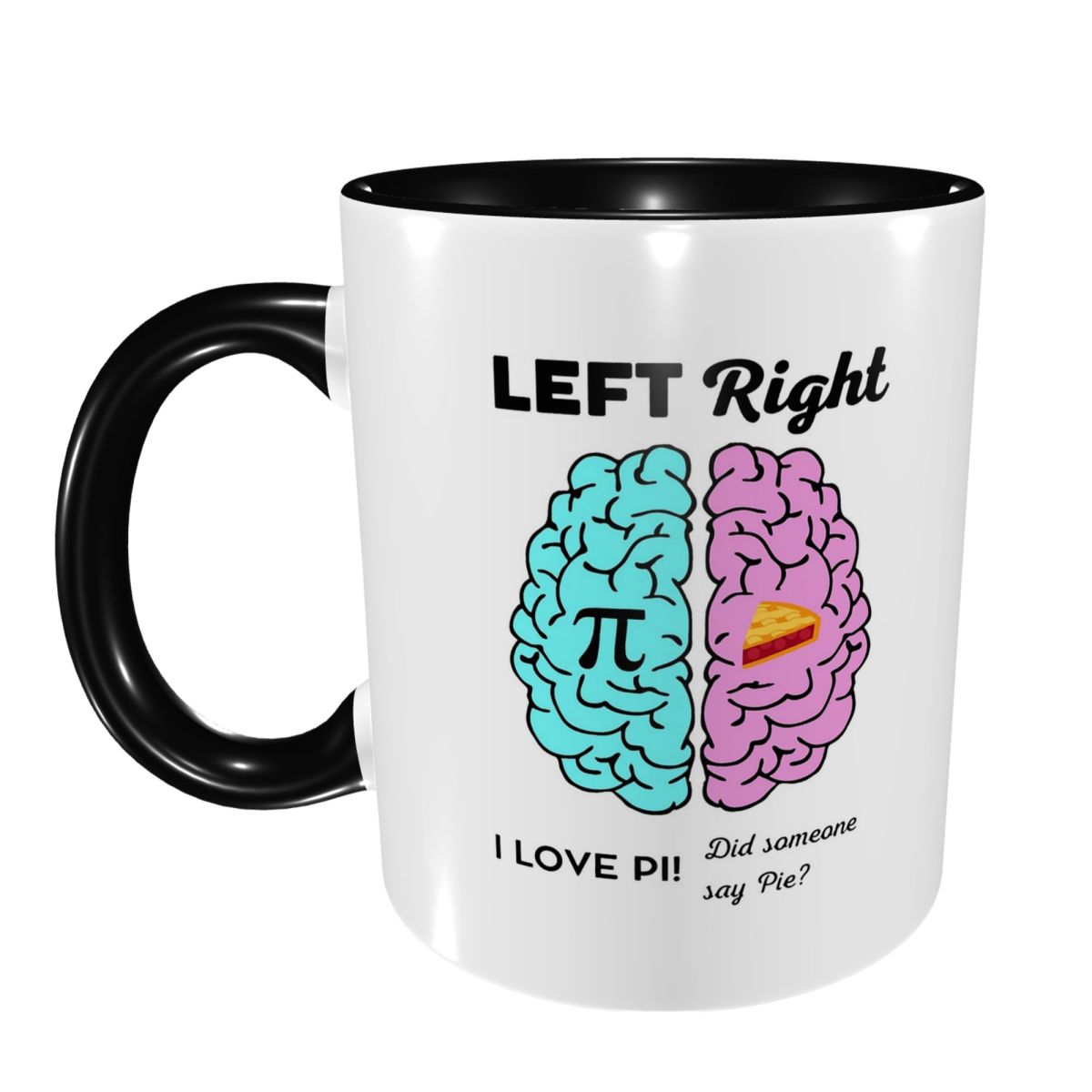 Left Right Brain Hemisphere Pi - огляд і ціна Coffee Tea Joke