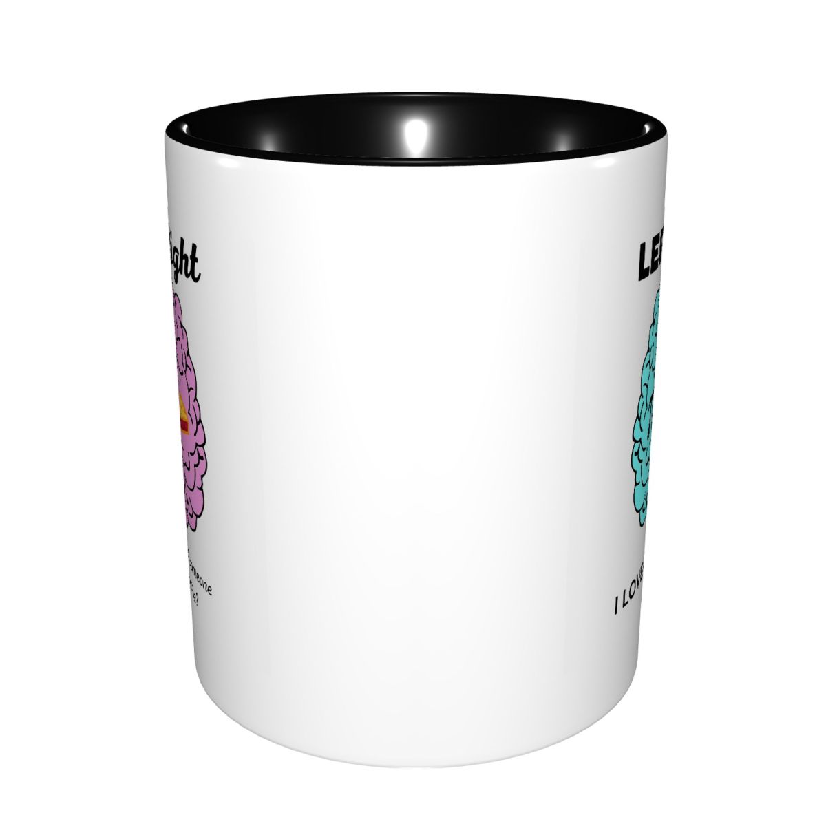 Left Right Brain Hemisphere Pi - огляд і ціна Coffee Tea Joke