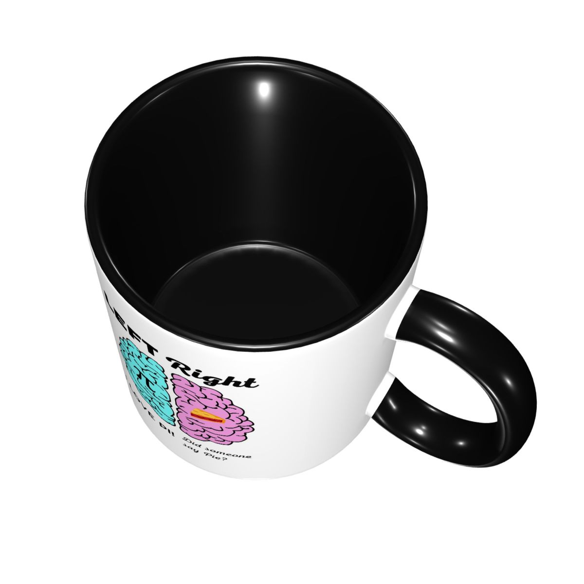 Left Right Brain Hemisphere Pi - огляд і ціна Coffee Tea Joke