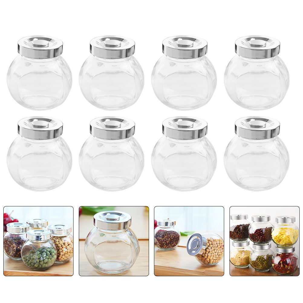 8Pcs Lightweight Portable Glas - огляд і ціна Coffee Tea Jars