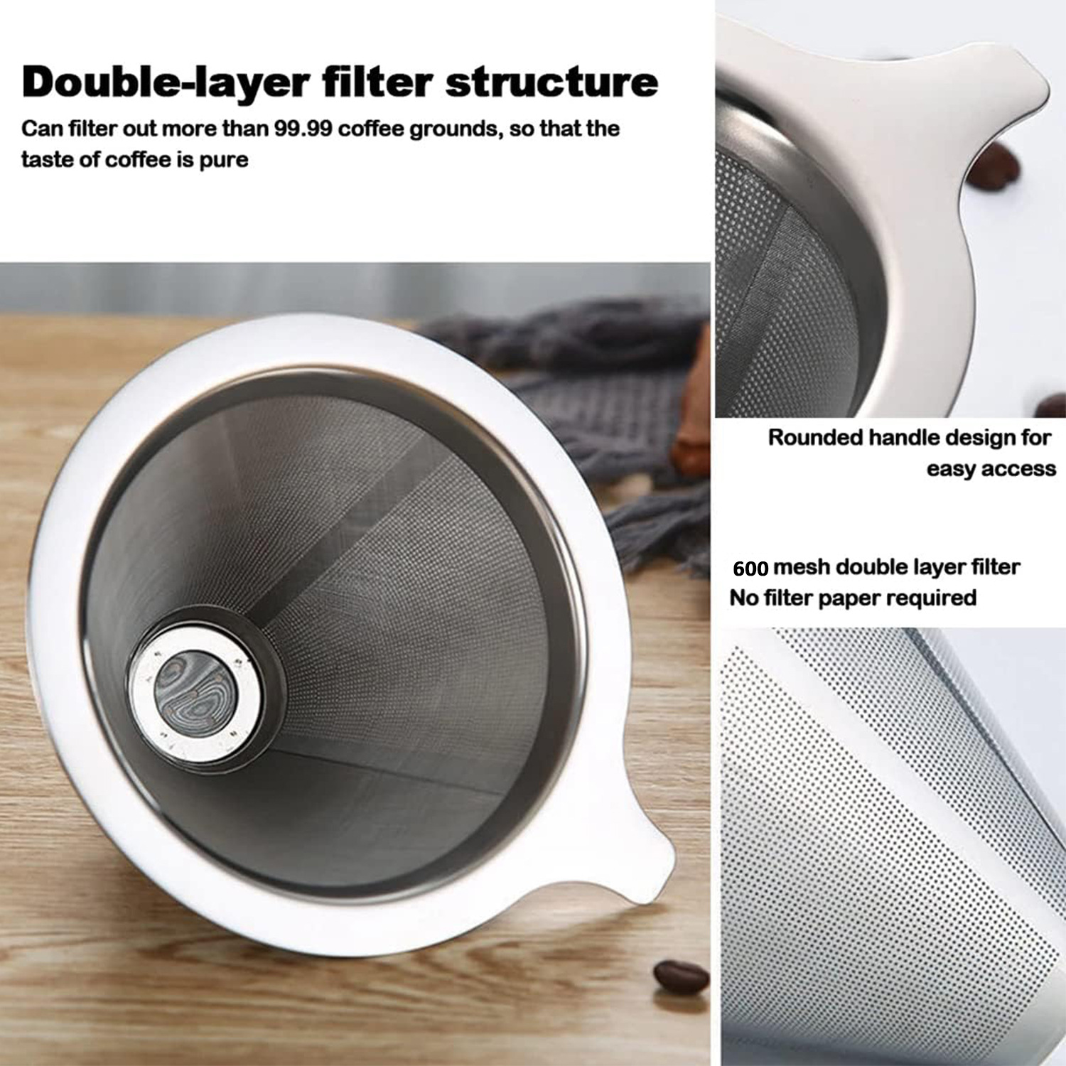 Reusable Coffee Filter Holder  - огляд і ціна Dispenser Coffee And Tea