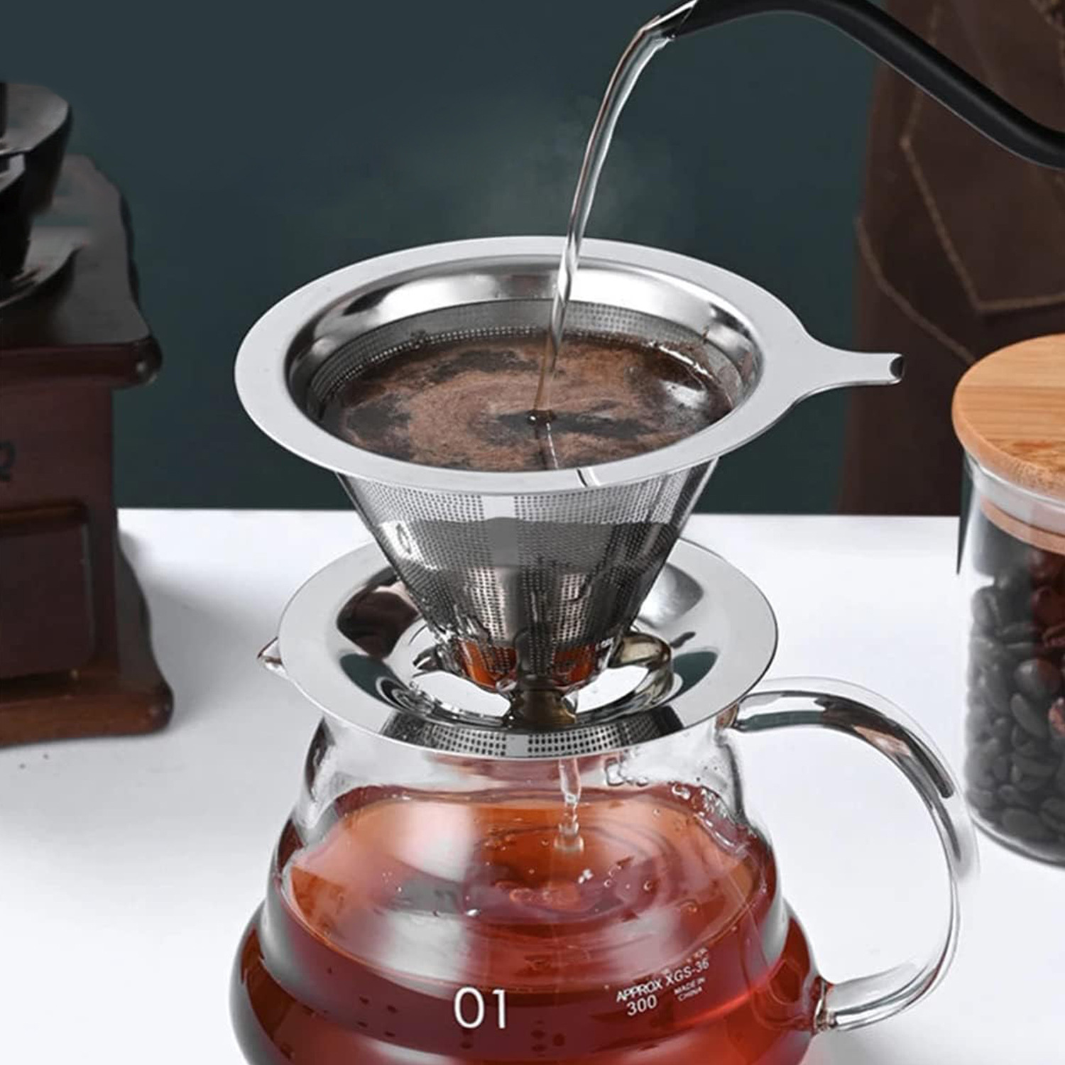 Reusable Coffee Filter Holder  - огляд і ціна Dispenser Coffee And Tea